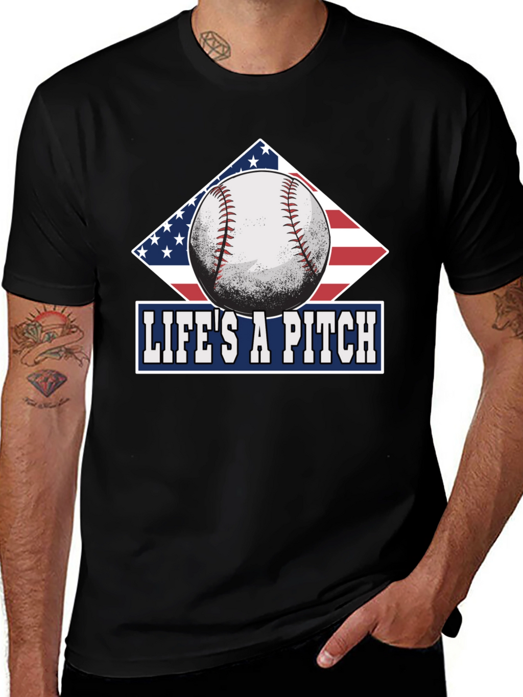 Camiseta La Vida es un Lanzamiento Baseball