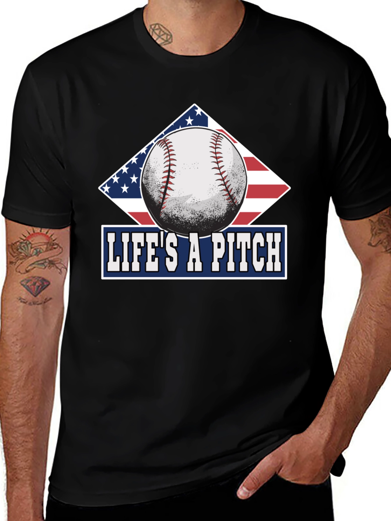 Camiseta La Vida es un Lanzamiento Baseball