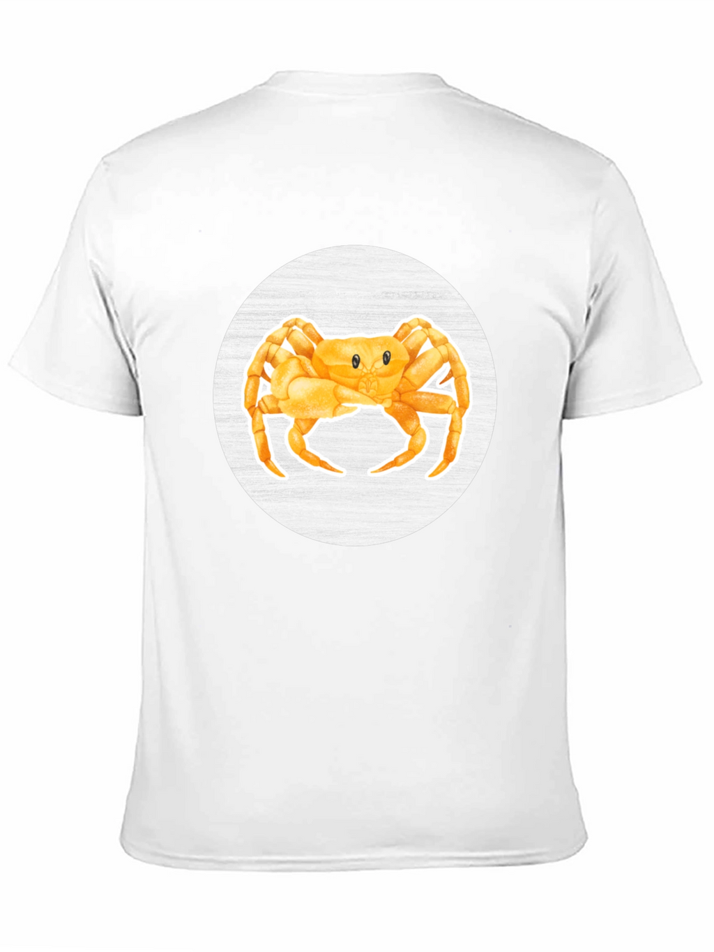 Camiseta Hombre Diseño Cangrejo Amarillo