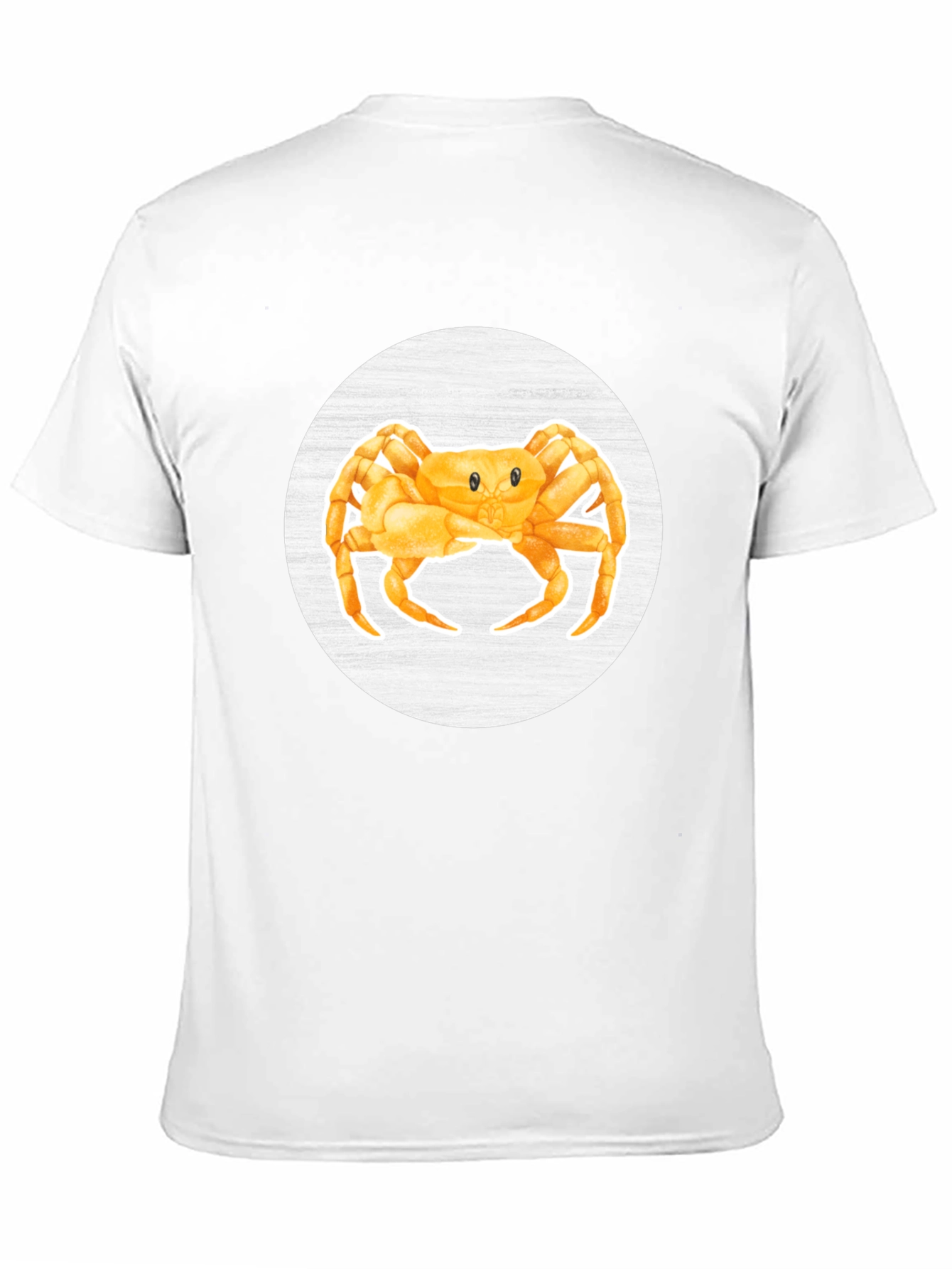 Camiseta Hombre Diseño Cangrejo Amarillo