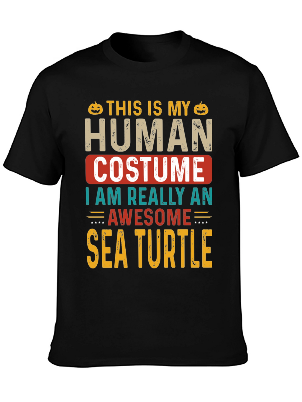 Camiseta Disfraz Humano Tortuga Marina Halloween