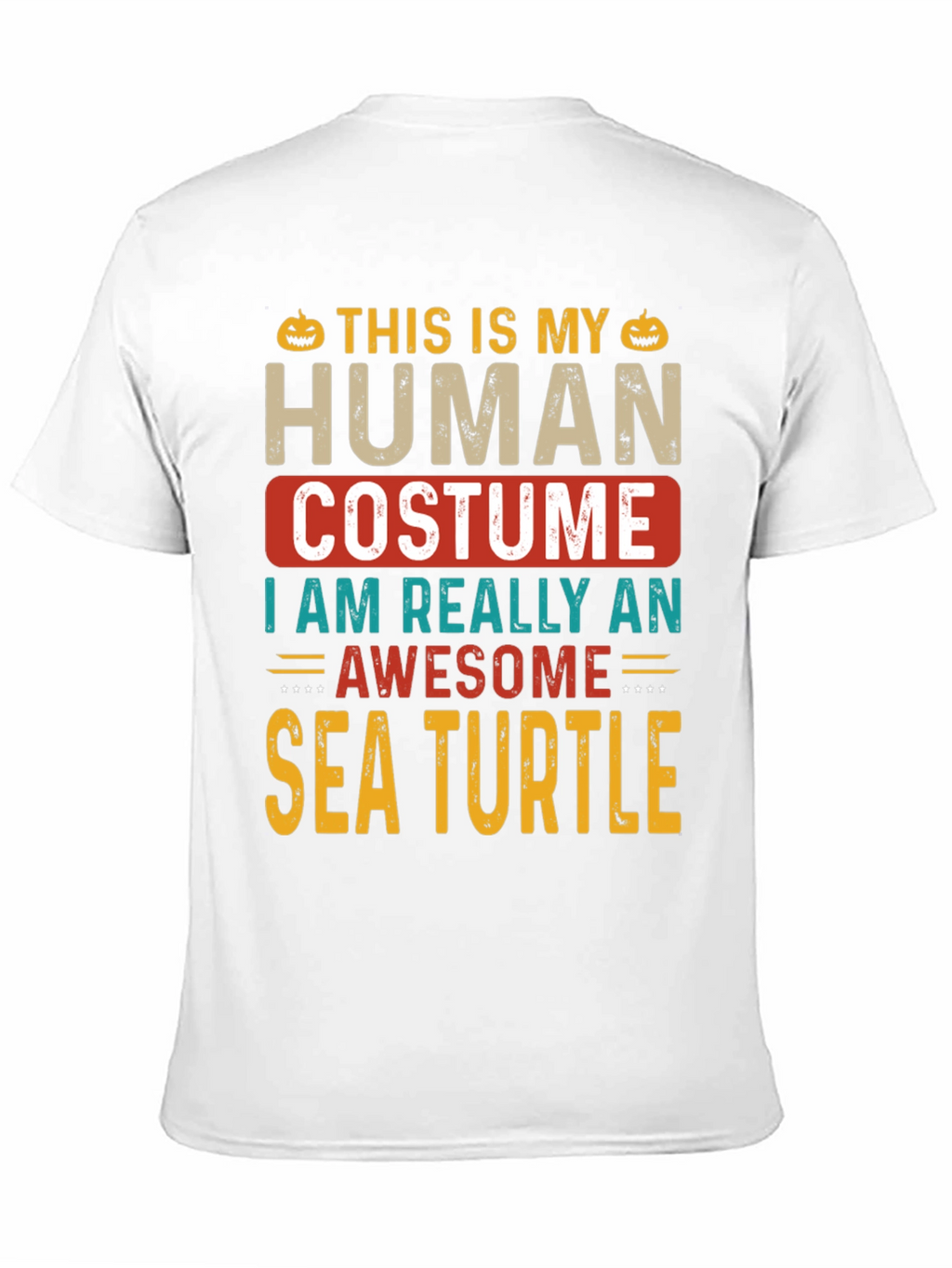 Camiseta Disfraz Humano Tortuga Marina Halloween
