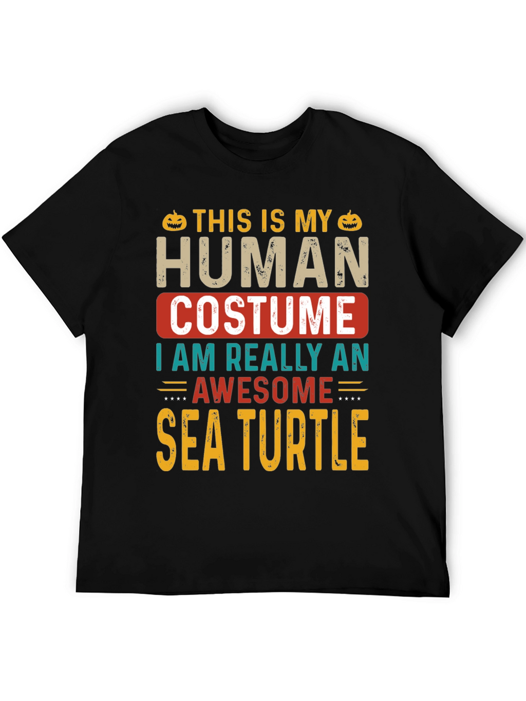 Camiseta Disfraz Humano Tortuga Marina Halloween