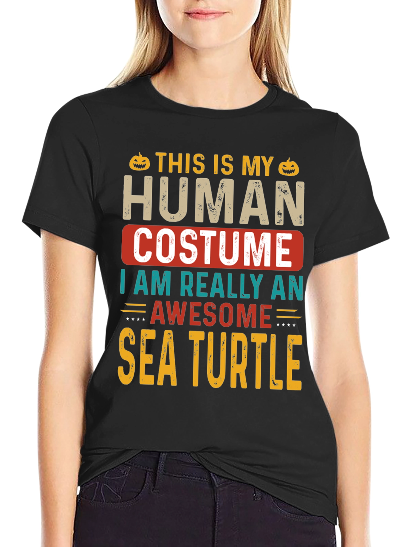 Camiseta Disfraz Humano Tortuga Marina Halloween