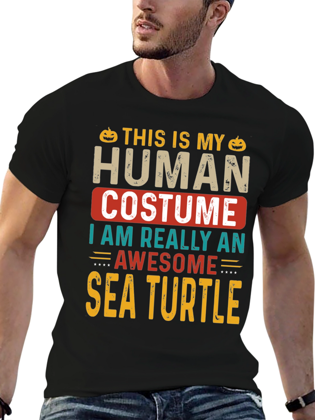 Camiseta Disfraz Humano Tortuga Marina Halloween