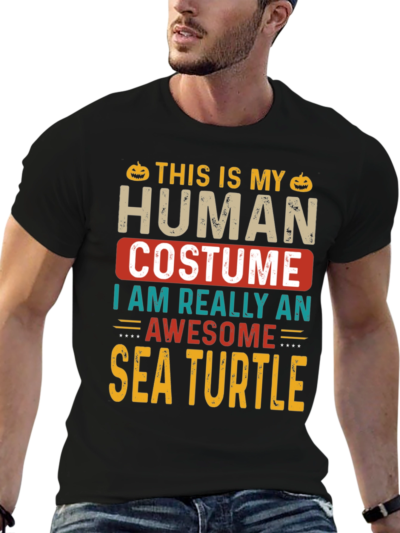 Camiseta Disfraz Humano Tortuga Marina Halloween
