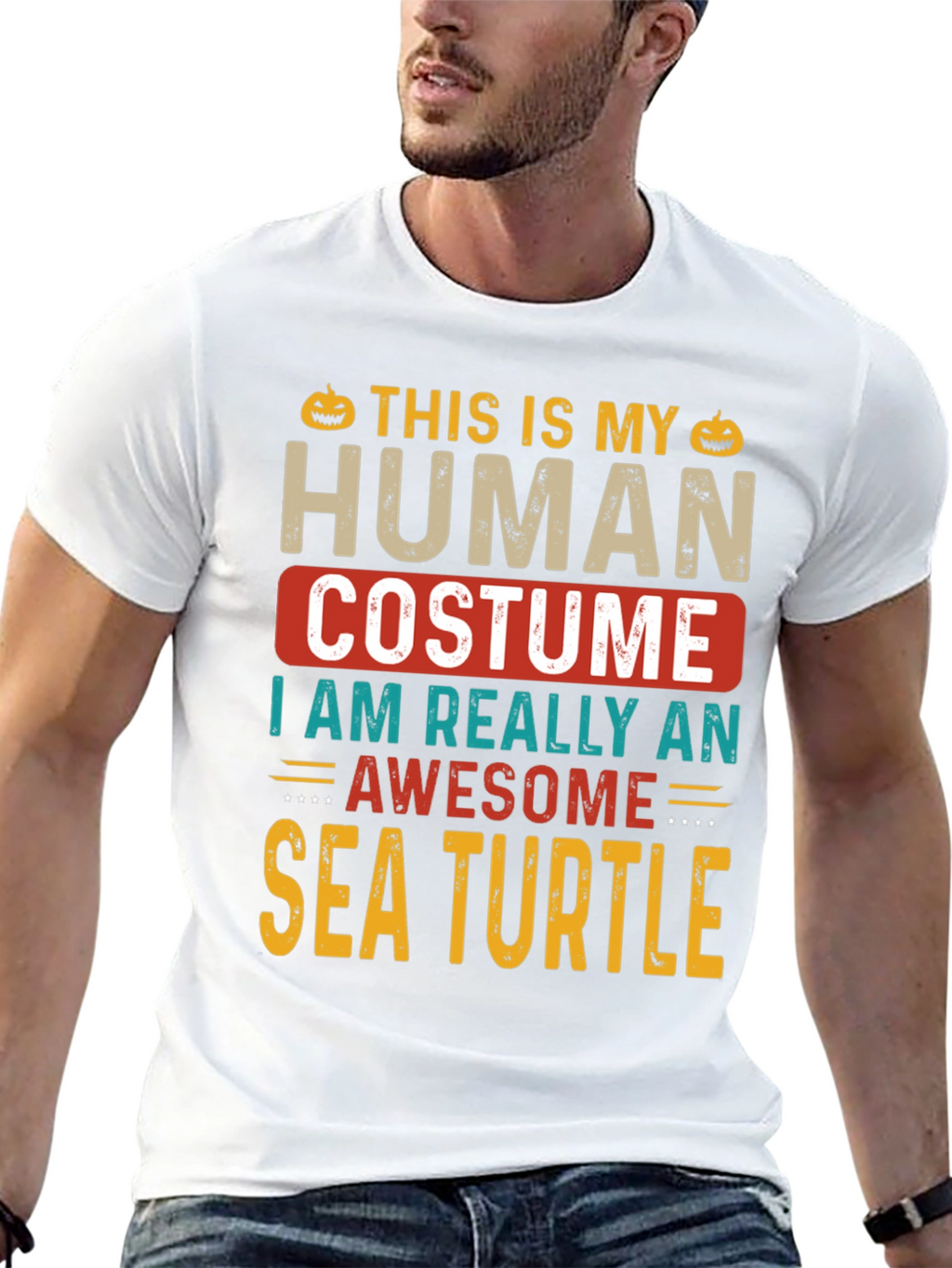 Camiseta Disfraz Humano Tortuga Marina Halloween