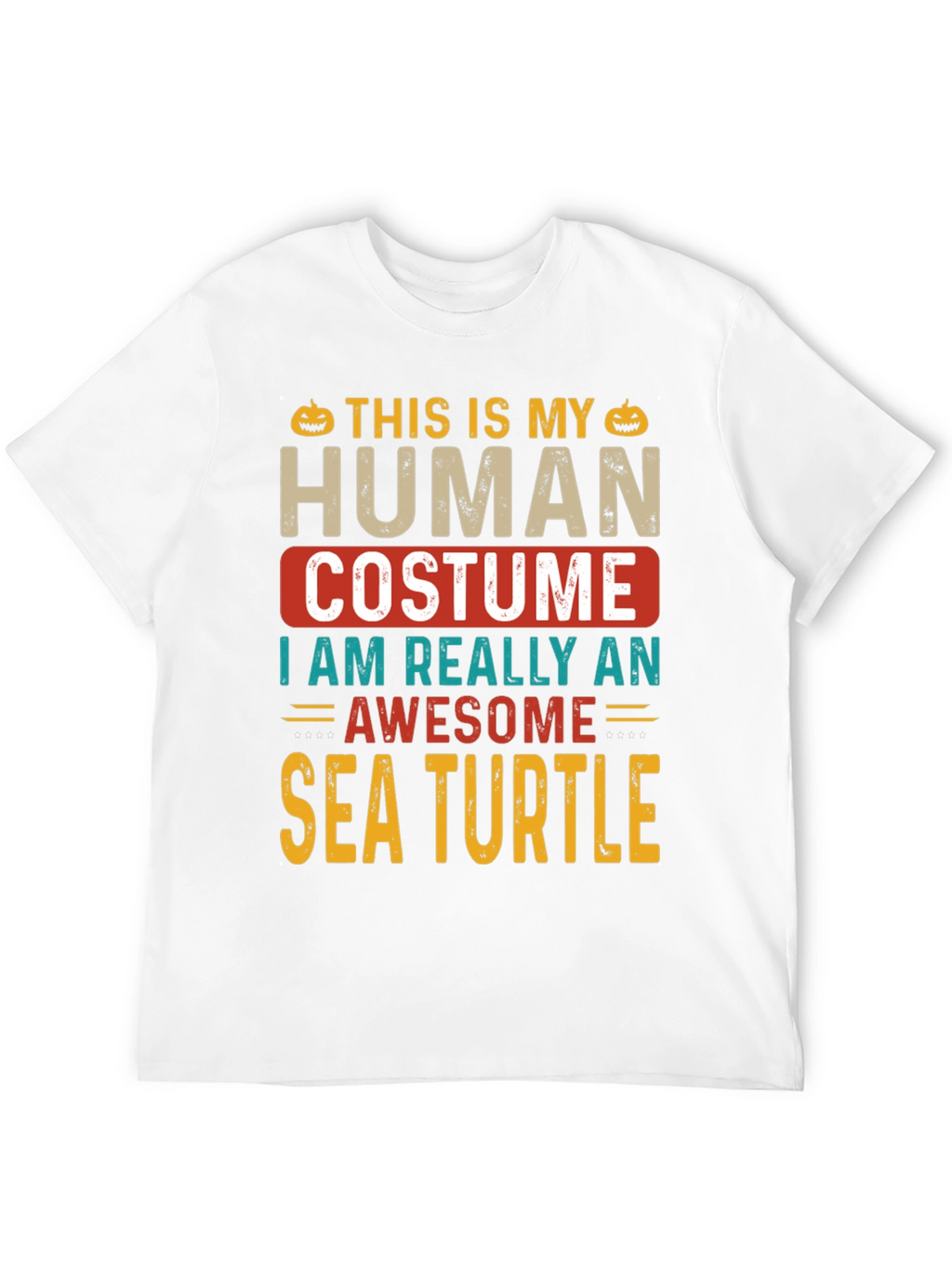 Camiseta Disfraz Humano Tortuga Marina Halloween