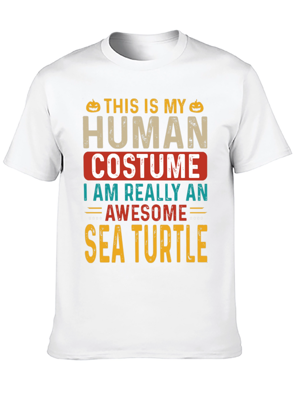 Camiseta Disfraz Humano Tortuga Marina Halloween