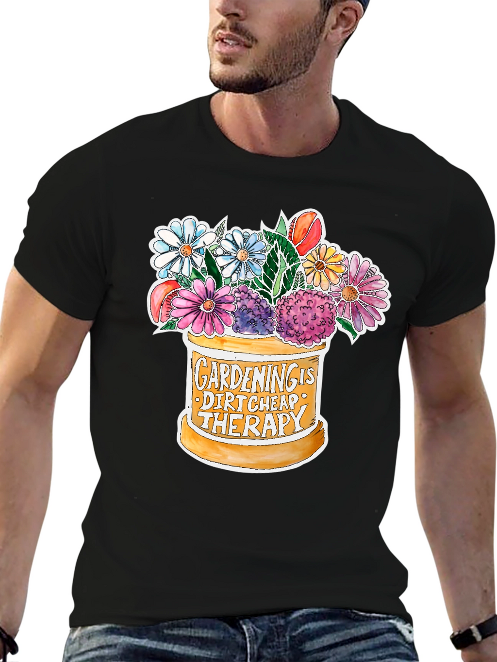Camiseta Jardinería Terapia