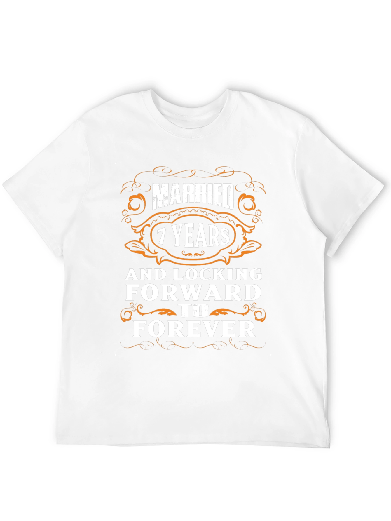 Camiseta Aniversario 7 Años de Casados - Amor Eterno