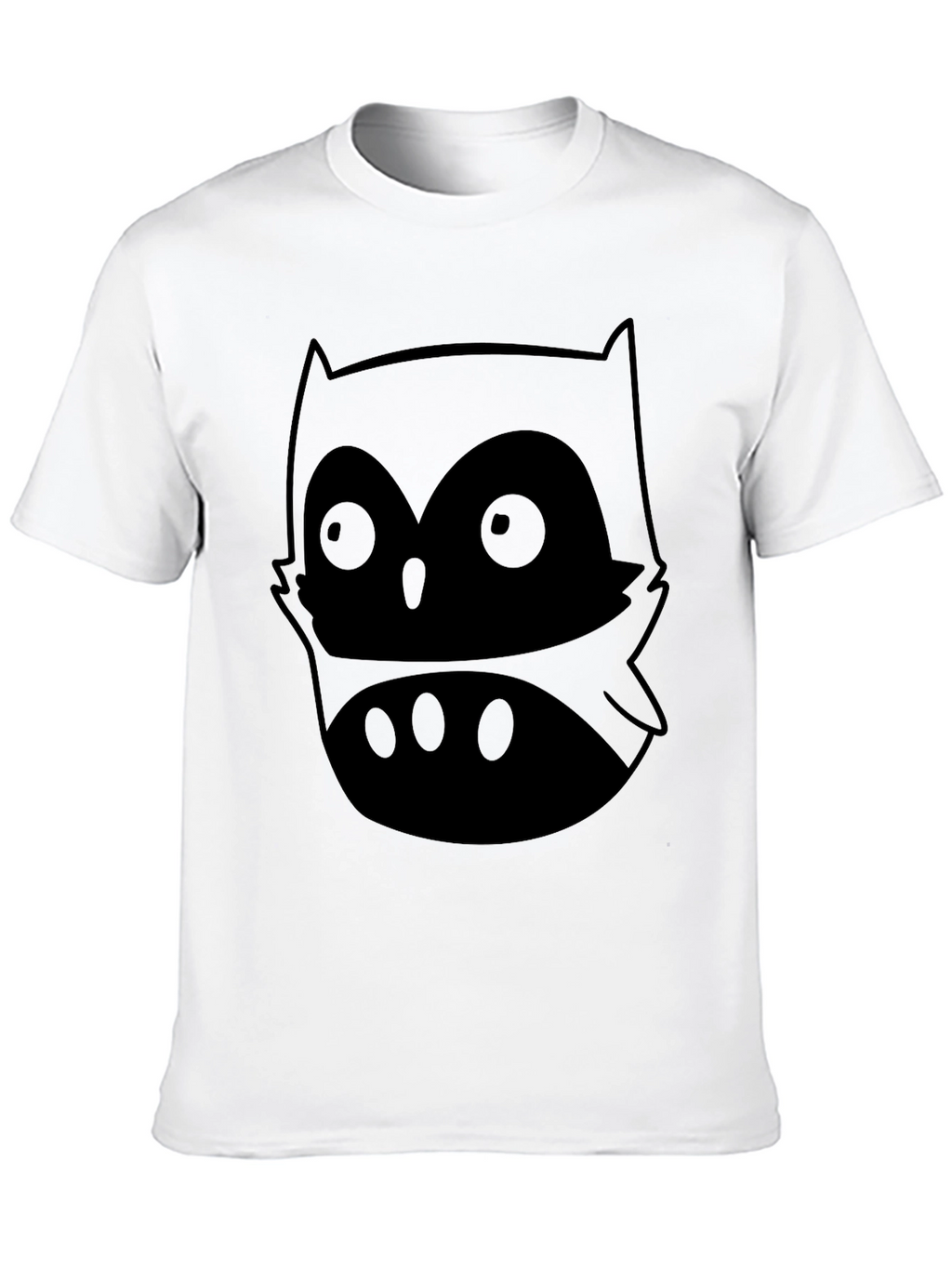 Camiseta Negra con Diseño de Búho