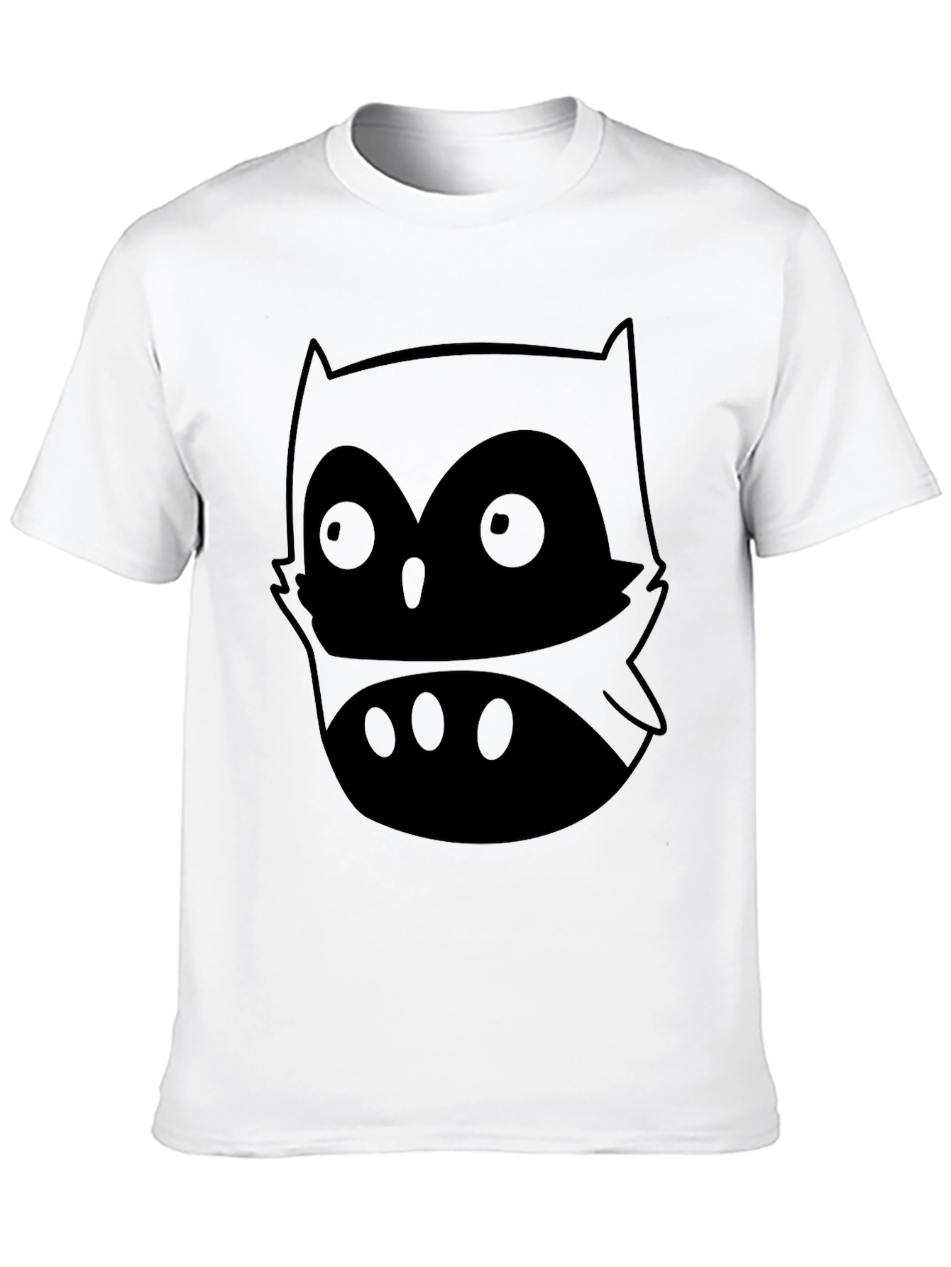 Camiseta Negra con Diseño de Búho