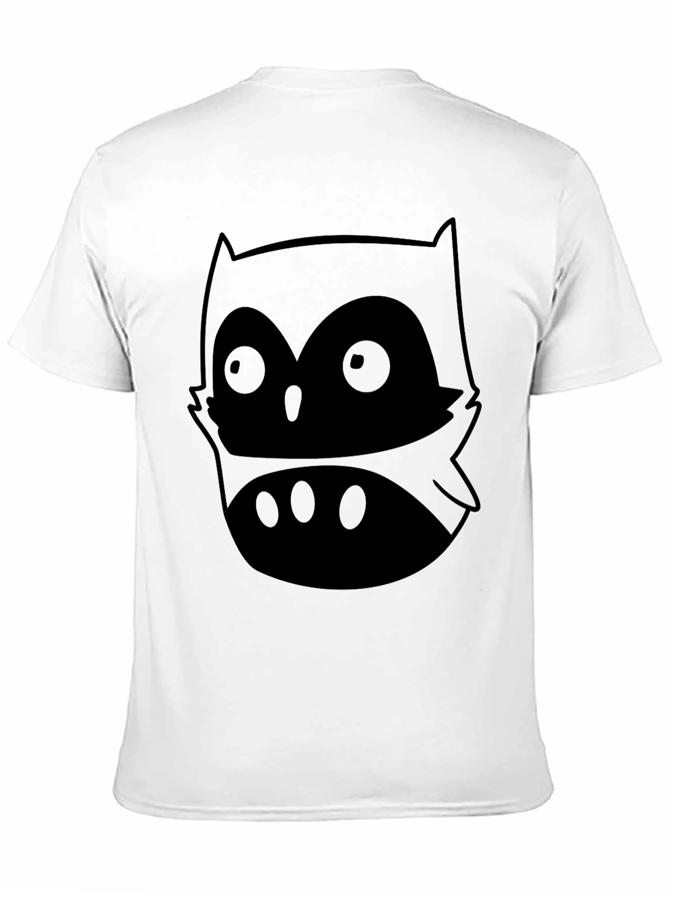 Camiseta Negra con Diseño de Búho