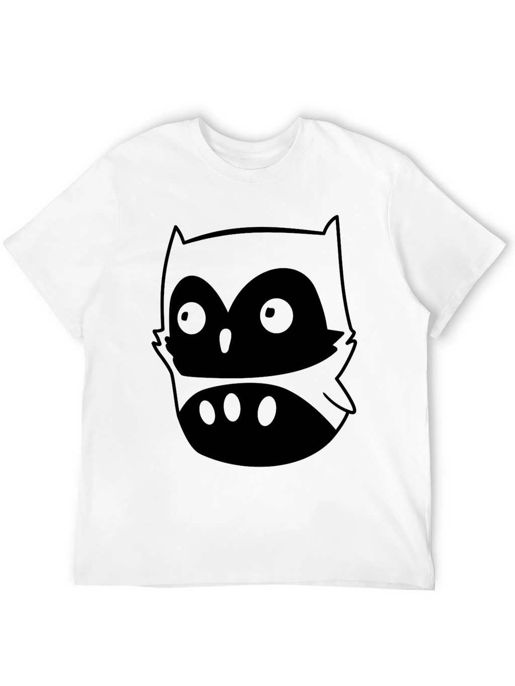 Camiseta Negra con Diseño de Búho