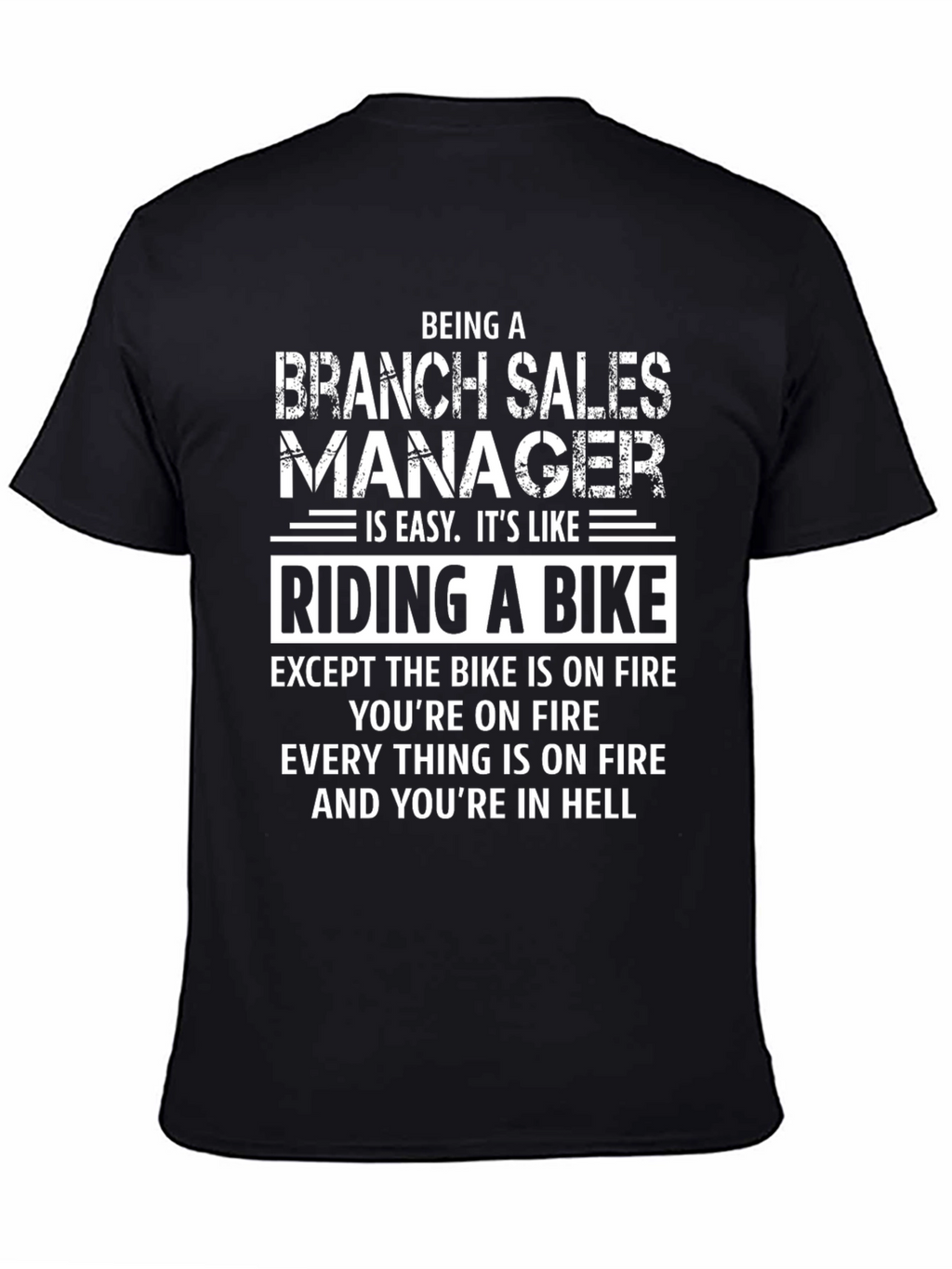Camiseta Humorística Branch Sales Manager