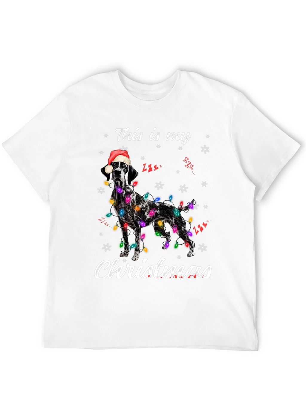Camiseta Navideña con Diseño de Perro