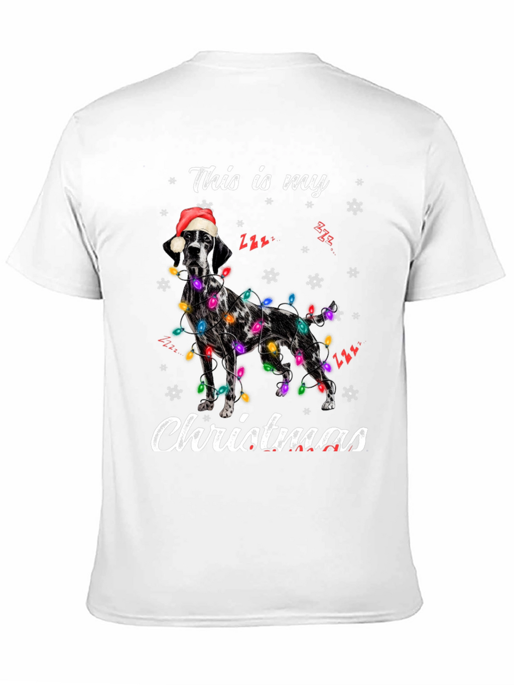Camiseta Navideña con Diseño de Perro