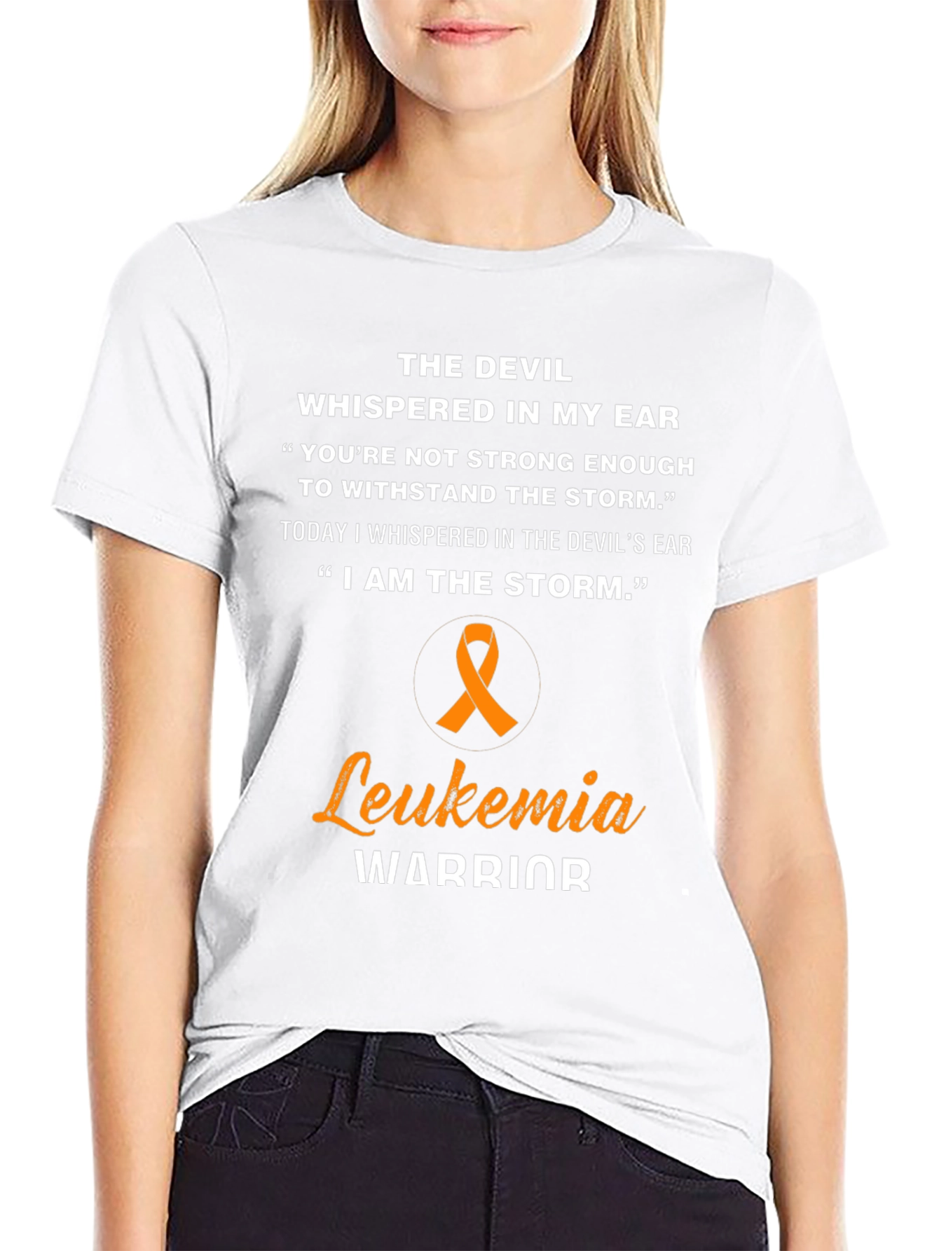 Camiseta Guerrero Leucemia - Diseño Inspirador