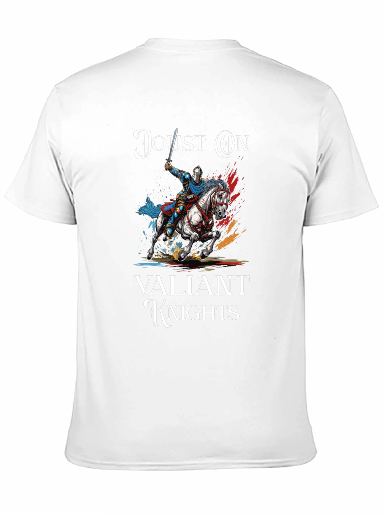 Camiseta Negra Caballero Medieval - Justa de Valientes