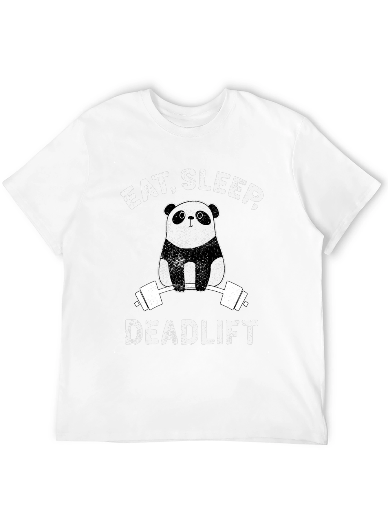 Camiseta Hombre Panda Deadlift: Come Duerme Levanta
