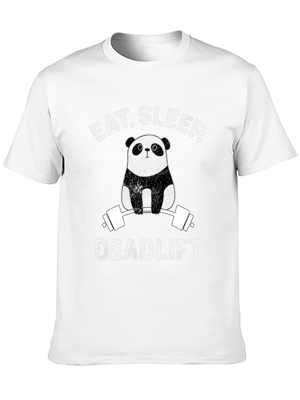 Camiseta Hombre Panda Deadlift: Come Duerme Levanta