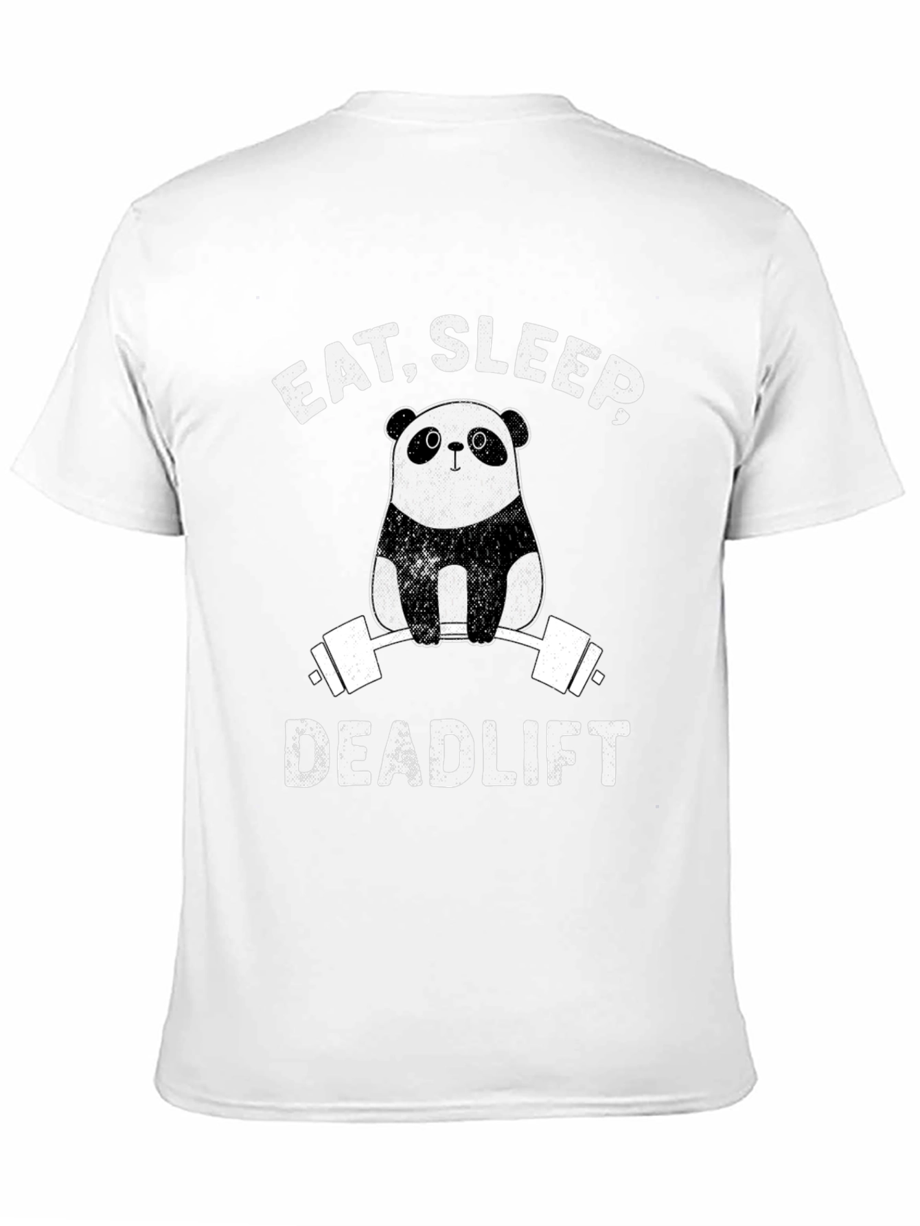 Camiseta Hombre Panda Deadlift: Come Duerme Levanta