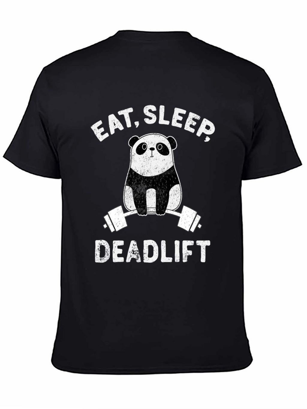 Camiseta Hombre Panda Deadlift: Come Duerme Levanta