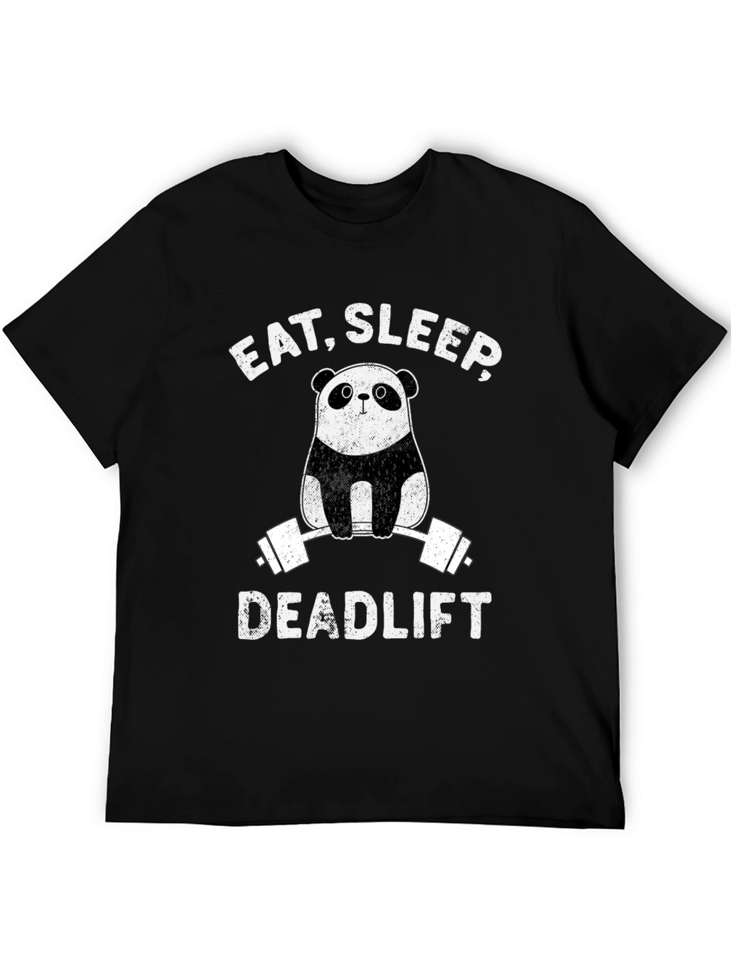 Camiseta Hombre Panda Deadlift: Come Duerme Levanta