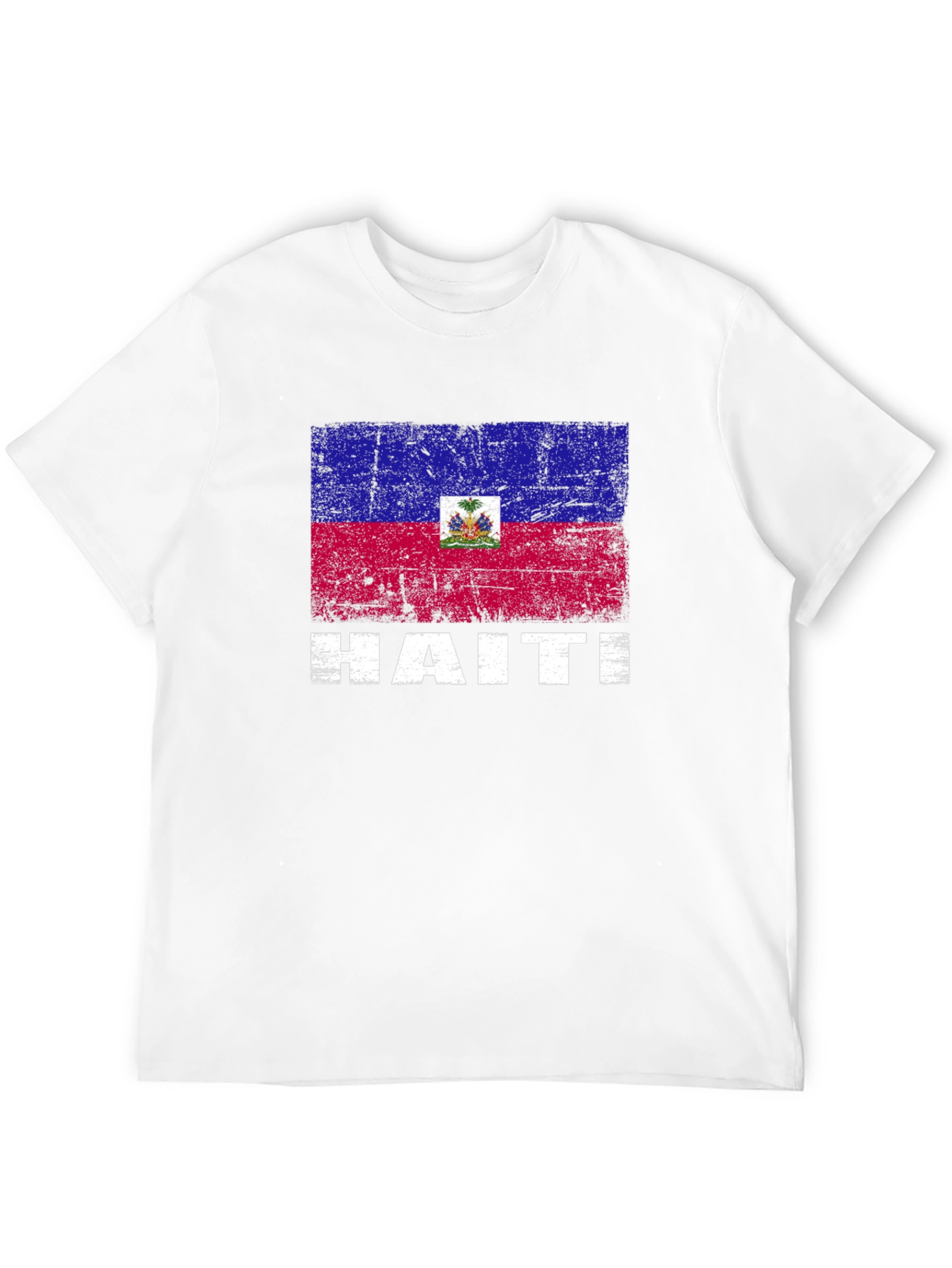 Camiseta Haití Bandera Vintage