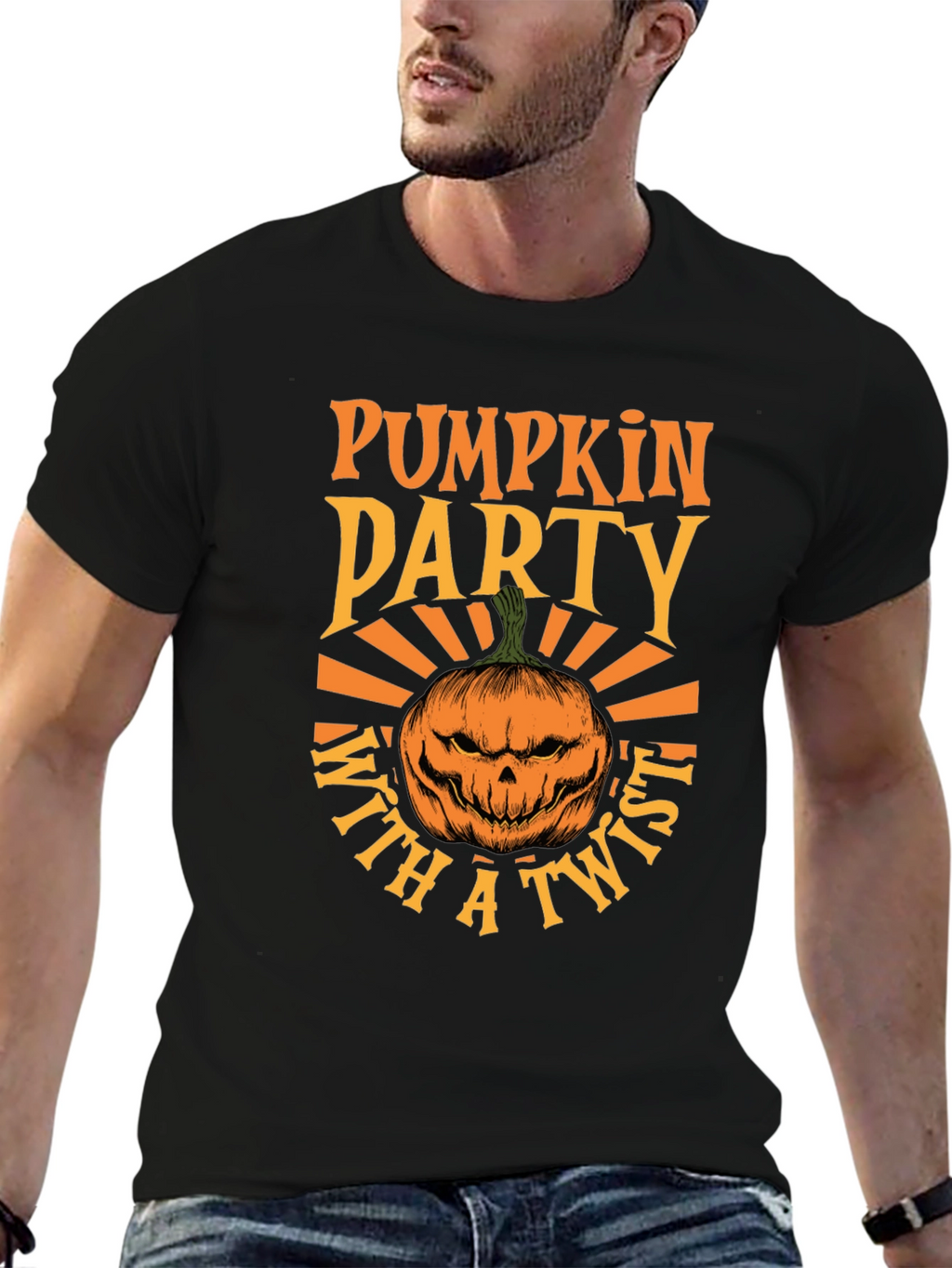 Camiseta Fiesta de Calabazas con Estilo Halloween