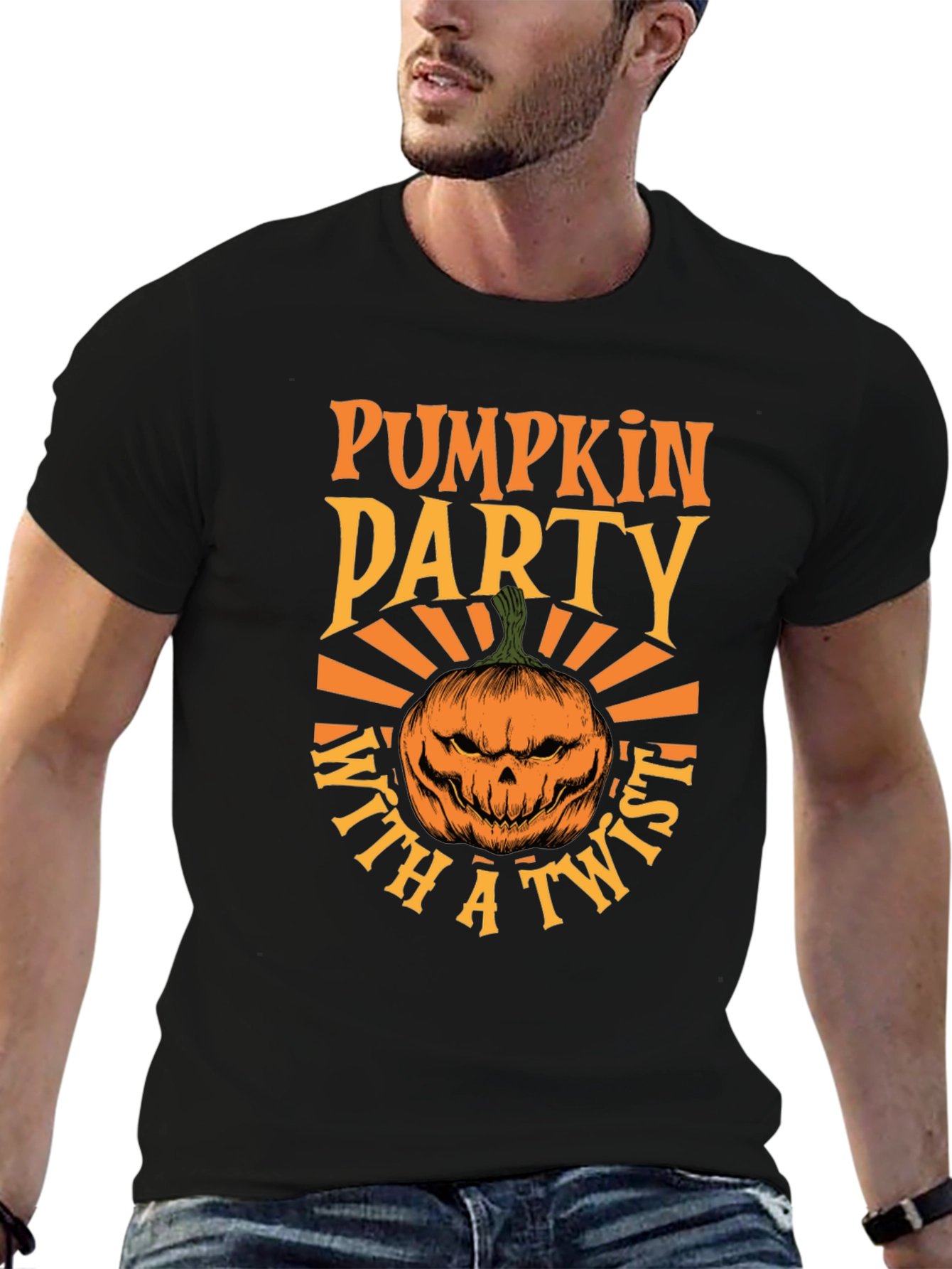 Camiseta Fiesta de Calabazas con Estilo Halloween