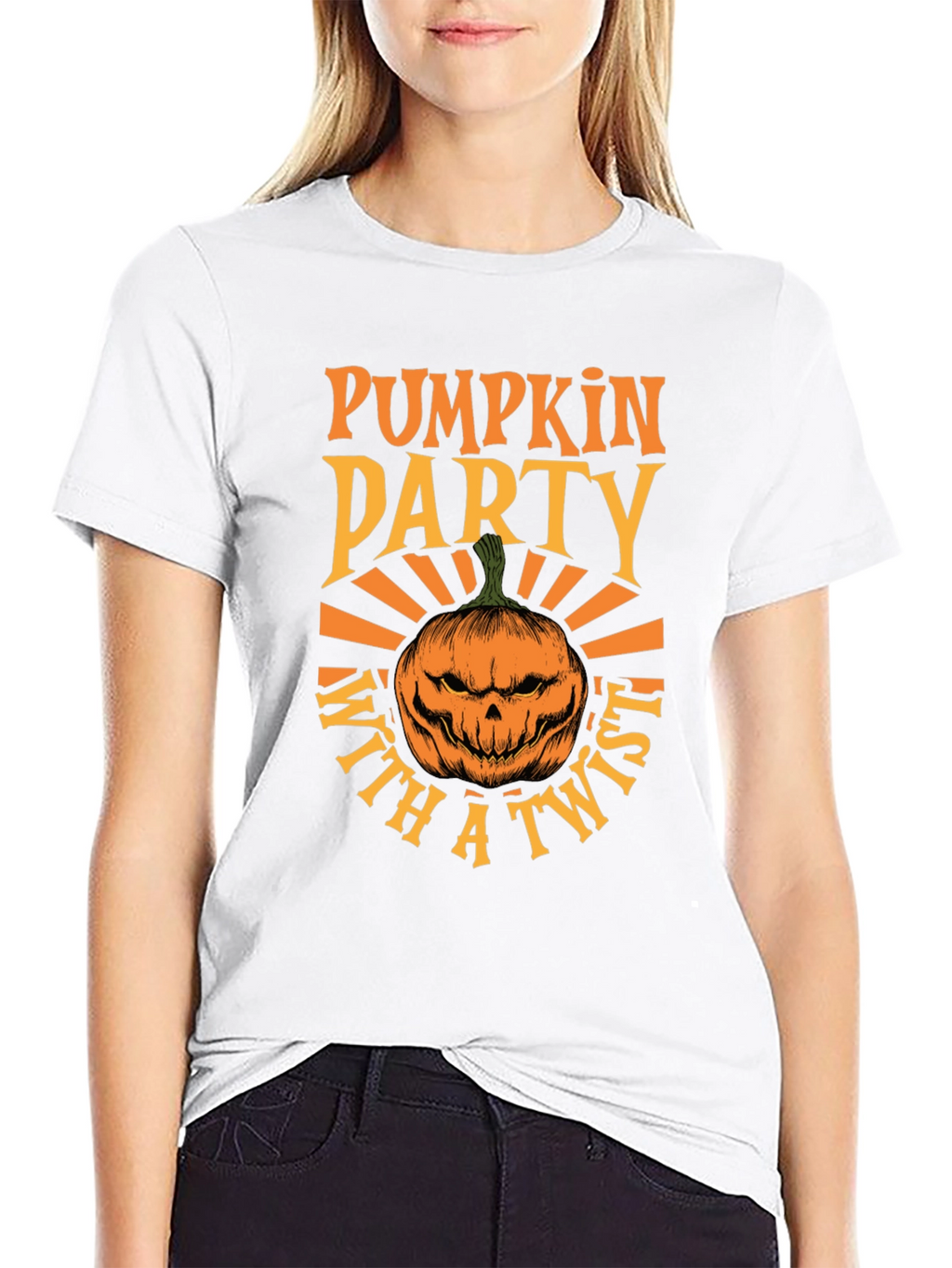 Camiseta Fiesta de Calabazas con Estilo Halloween