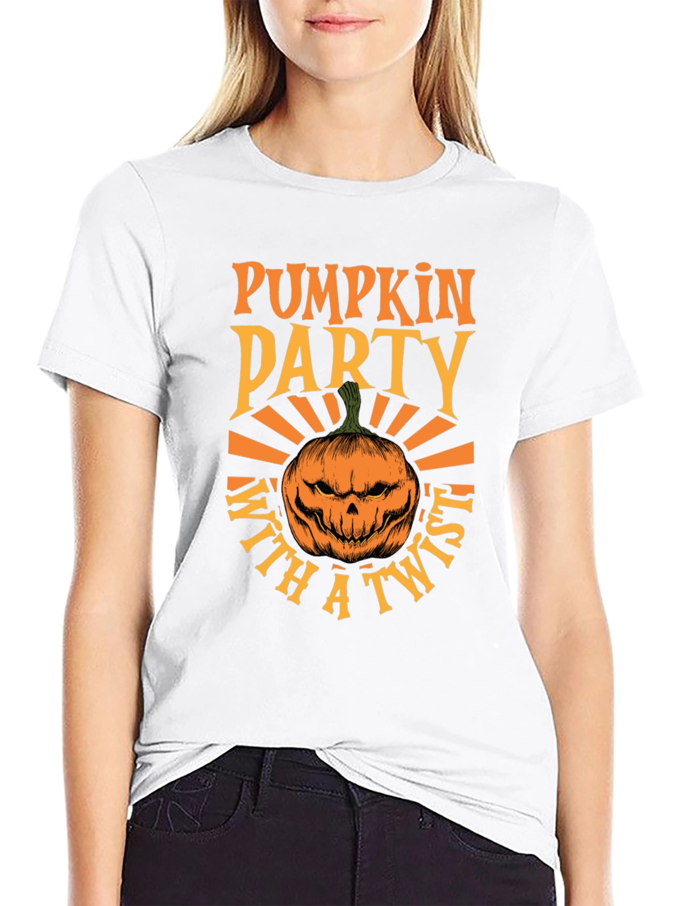 Camiseta Fiesta de Calabazas con Estilo Halloween