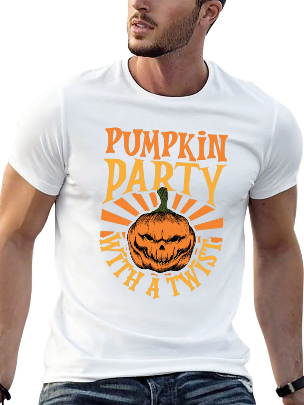 Camiseta Fiesta de Calabazas con Estilo Halloween