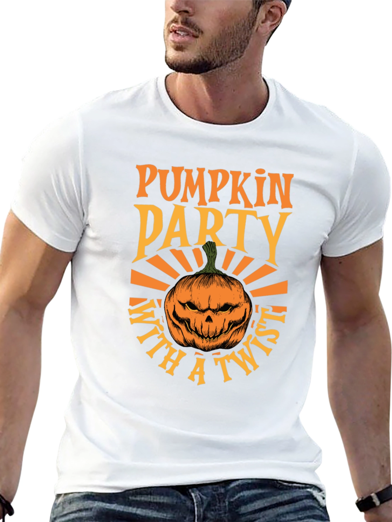 Camiseta Fiesta de Calabazas con Estilo Halloween