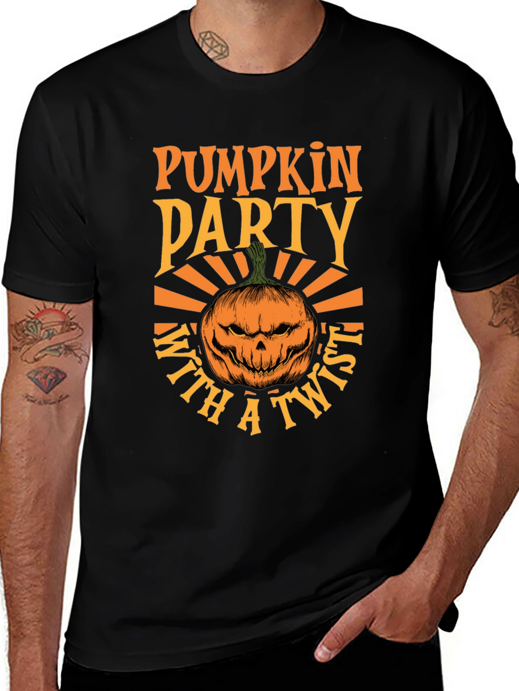 Camiseta Fiesta de Calabazas con Estilo Halloween