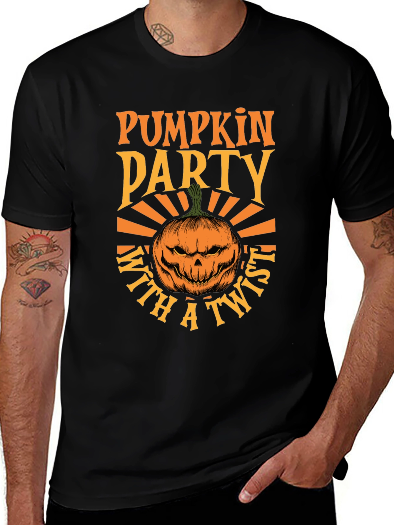 Camiseta Fiesta de Calabazas con Estilo Halloween