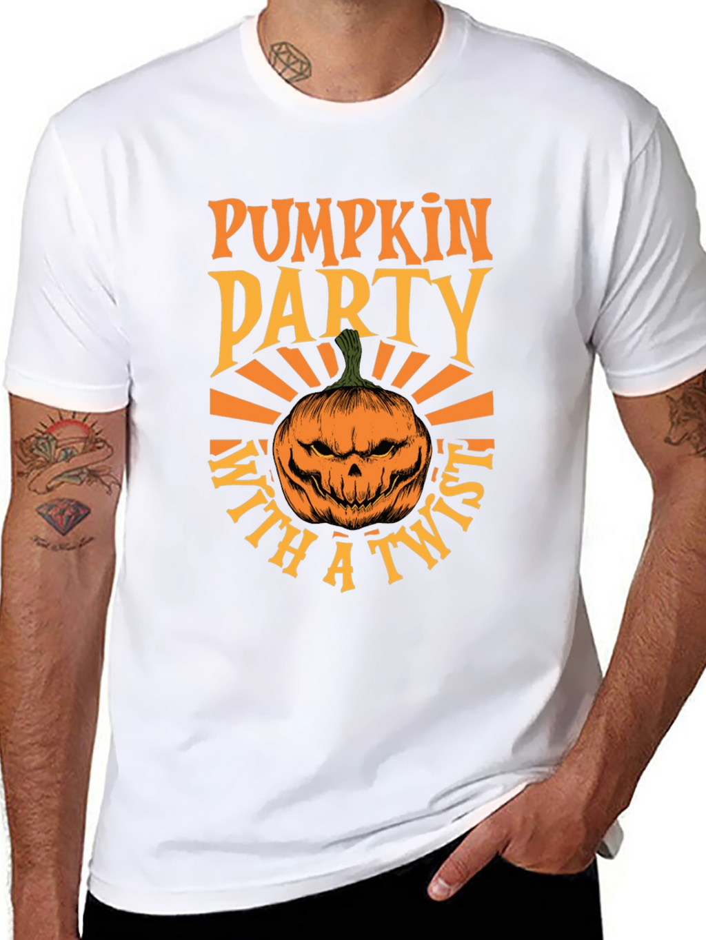 Camiseta Fiesta de Calabazas con Estilo Halloween