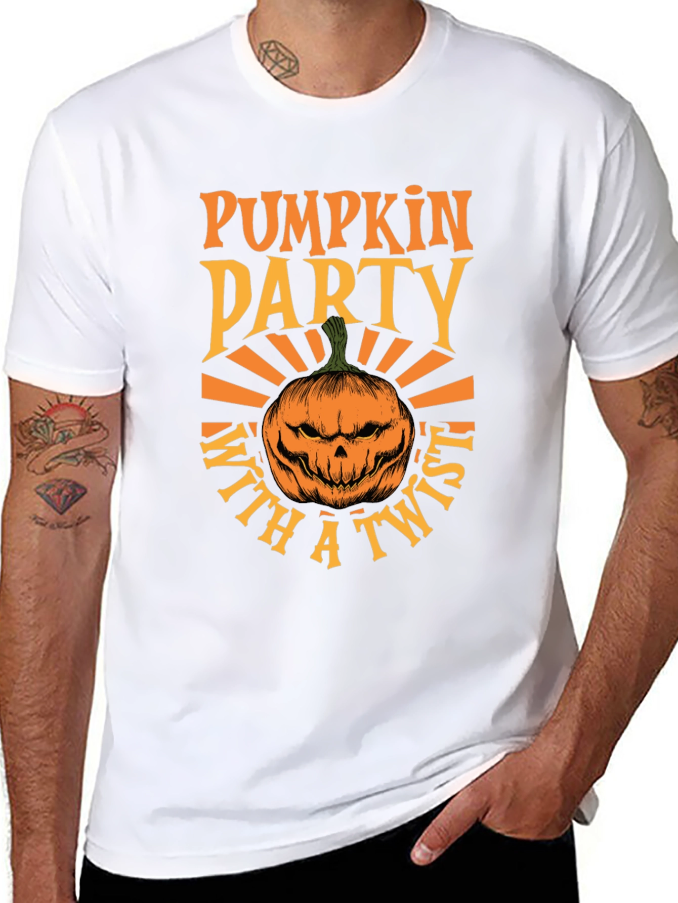 Camiseta Fiesta de Calabazas con Estilo Halloween