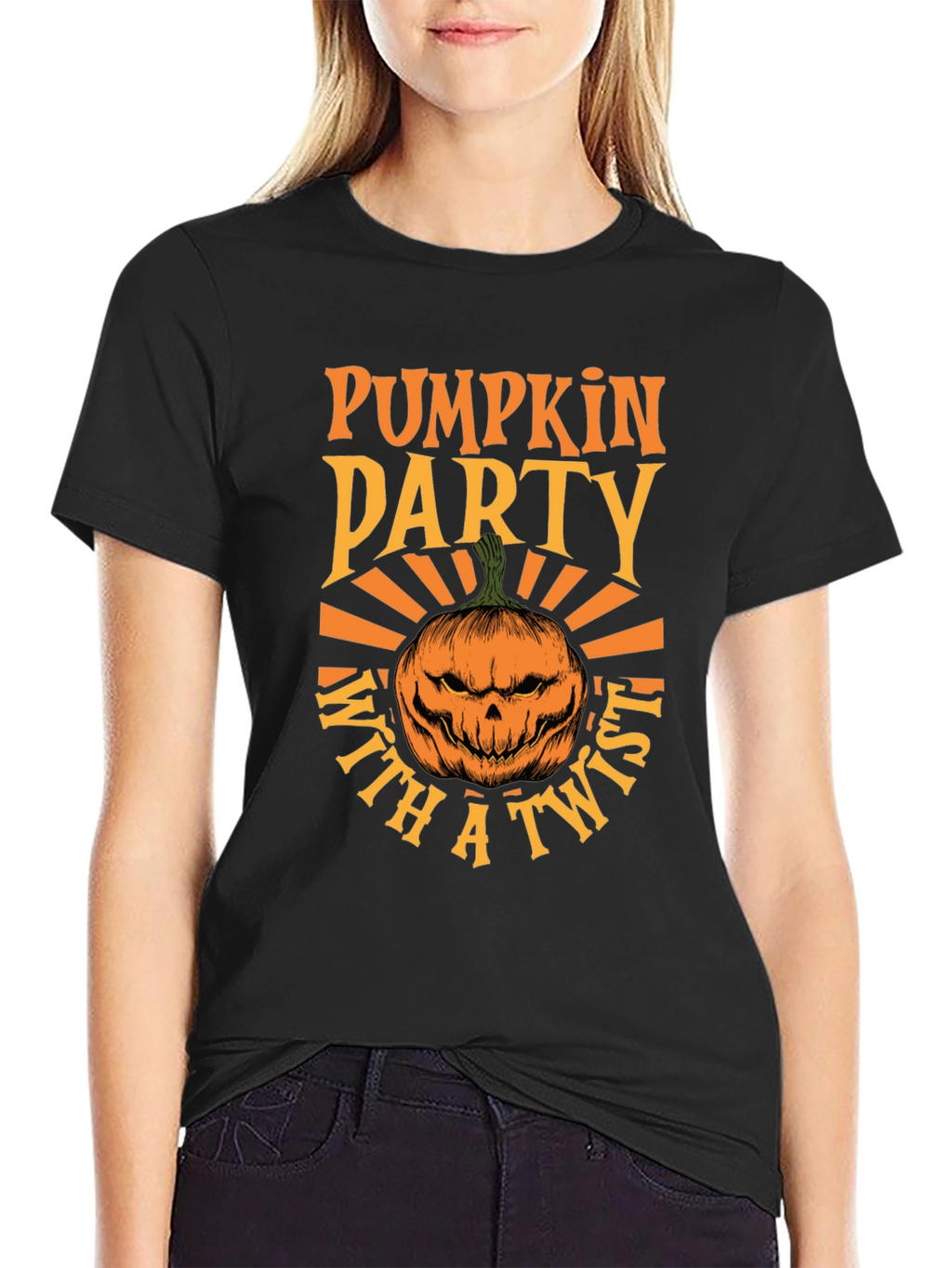 Camiseta Fiesta de Calabazas con Estilo Halloween
