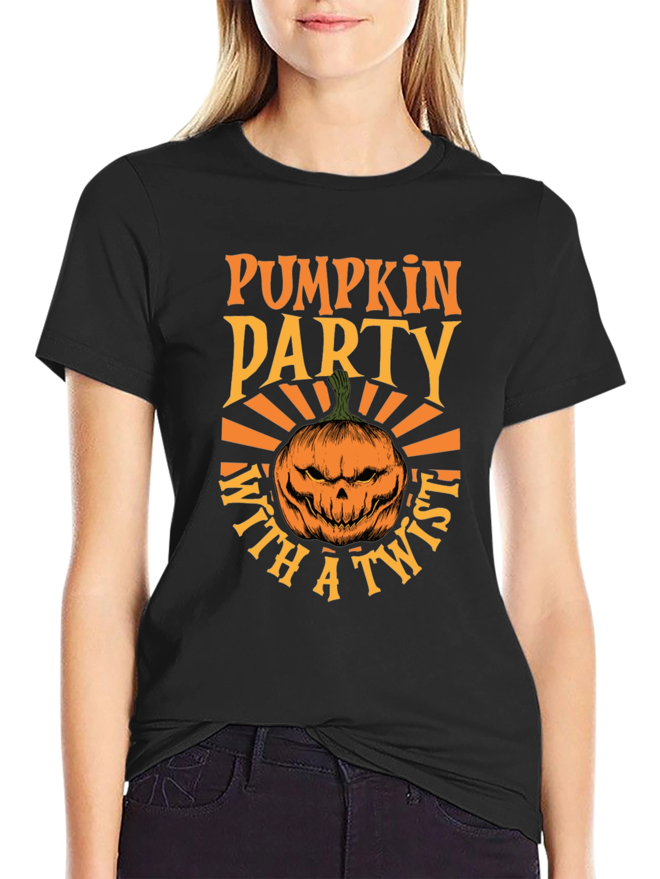 Camiseta Fiesta de Calabazas con Estilo Halloween