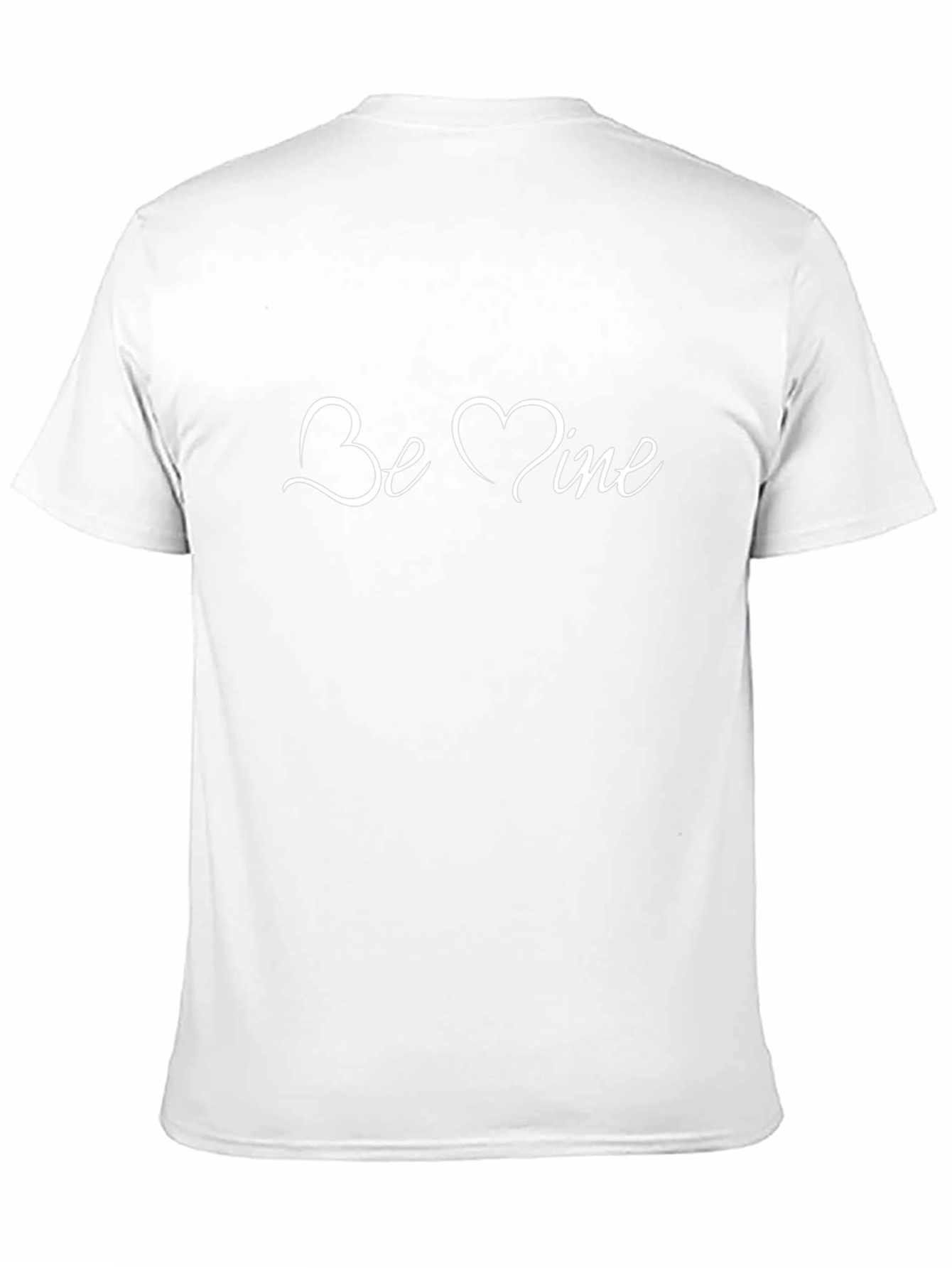 Camiseta Negra Be Mine con Diseño de Corazón