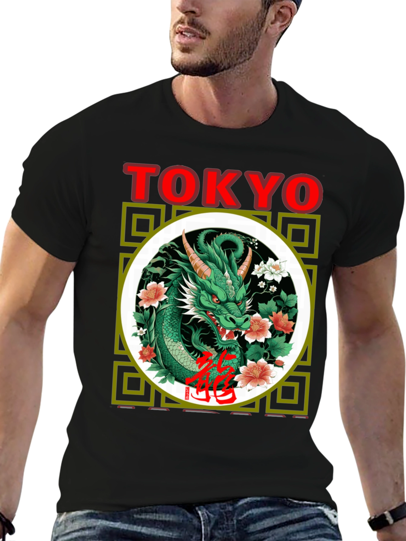 Camiseta Dragón Tokio Estilo Japonés