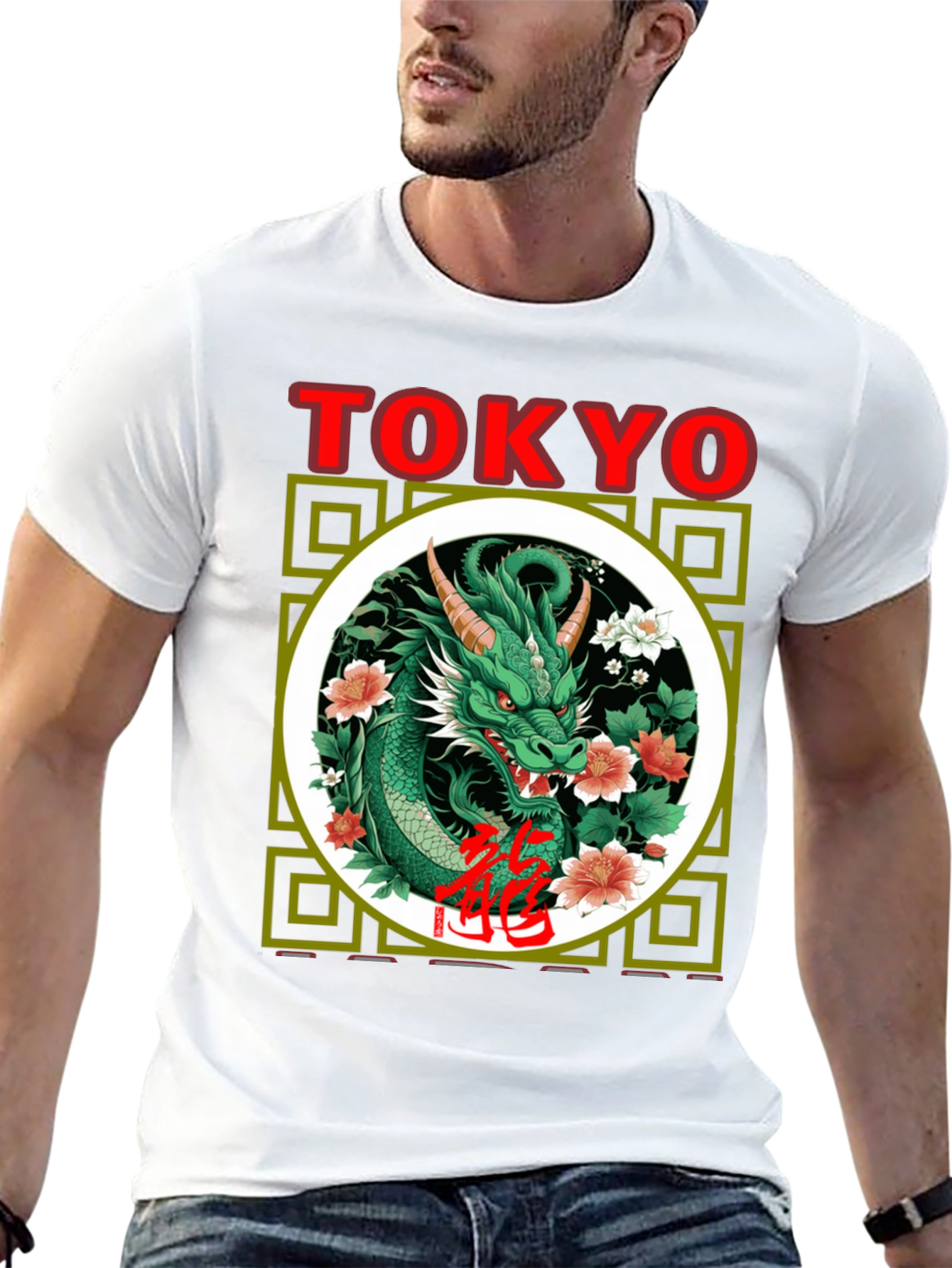 Camiseta Dragón Tokio Estilo Japonés