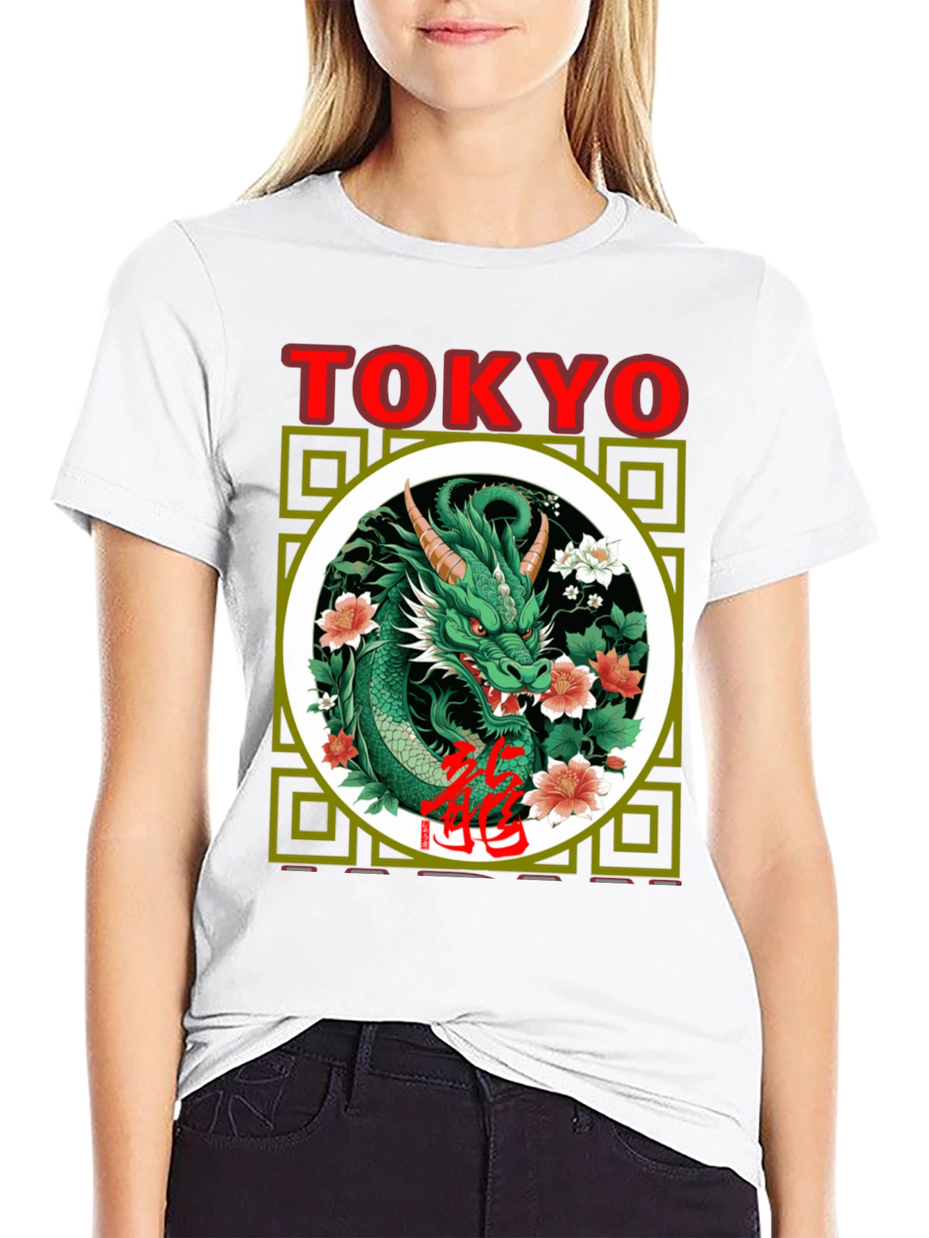 Camiseta Dragón Tokio Estilo Japonés
