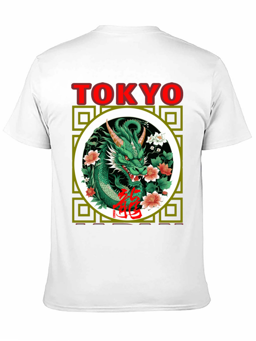 Camiseta Dragón Tokio Estilo Japonés