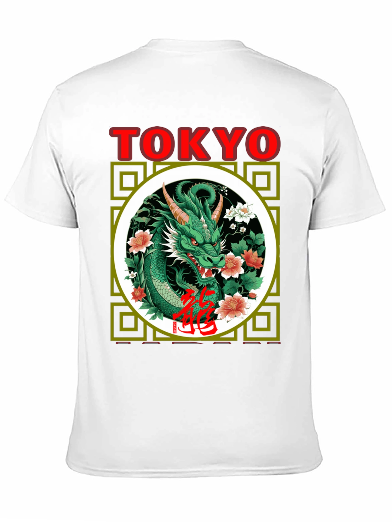 Camiseta Dragón Tokio Estilo Japonés