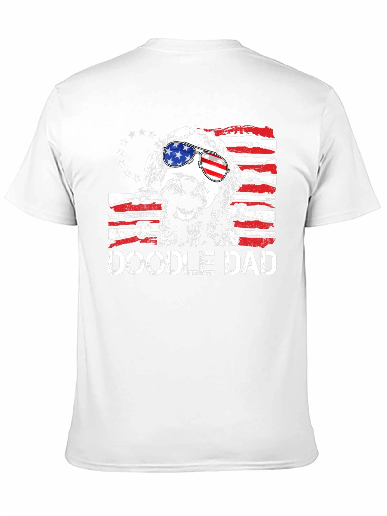 Camiseta Doodle Dad Patriótica