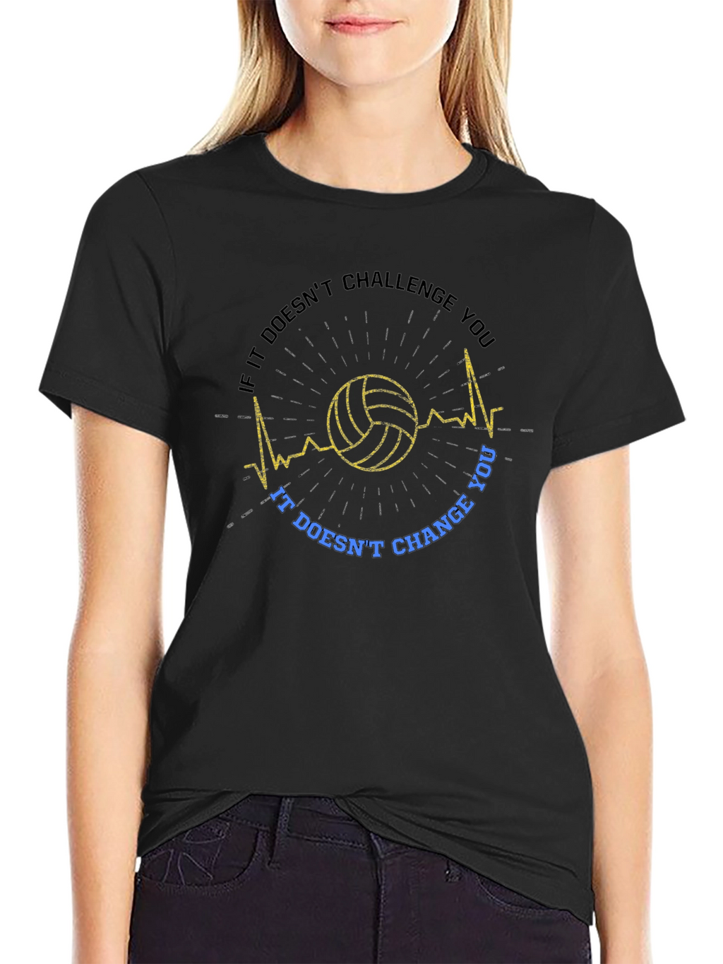 Camiseta de voleibol motivacional